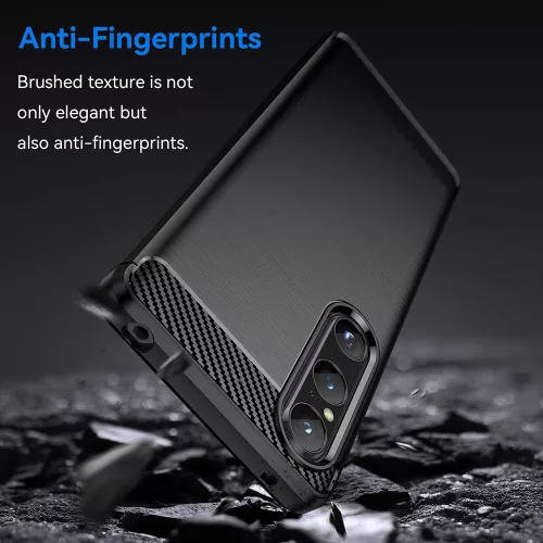 Techsuit - Carbon szilikon tok - Sony Xperia 1 V - Fekete