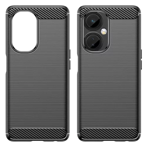 Techsuit - Carbon szilikon tok - OnePlus Nord CE 3 Lite - Fekete