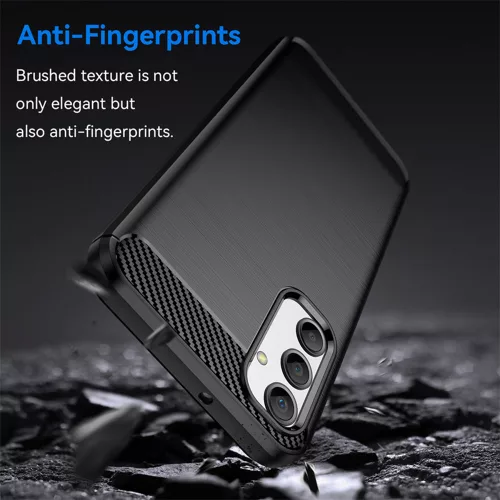 Techsuit - Carbon szilikon tok - Samsung Galaxy A25 5G - Fekete
