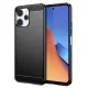 Techsuit - Carbon szilikon tok - Xiaomi Redmi 12 4G / 12 5G - Fekete