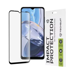   Techsuit - 111D Full Cover / Full Glue üvegfólia - Motorola Moto E22 / Moto E22i / Moto E13 - Fekete széllel
