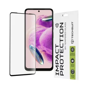   Techsuit - 111D Full Cover / Full Glue üvegfólia - Xiaomi Redmi Note 12S - Fekete széllel