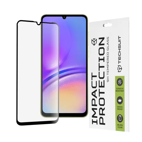 Techsuit - 111D Full Cover / Full Glue üvegfólia - Samsung Galaxy A05 / A05s - Fekete