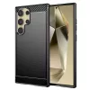 Techsuit - Carbon szilikon tok - Samsung Galaxy S24 Ultra - Fekete