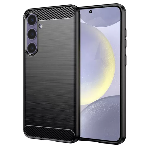 Techsuit - Carbon szilikon tok - Samsung Galaxy S24 Plus - Fekete