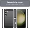 Techsuit - Carbon szilikon tok - Samsung Galaxy S24 Plus - Fekete