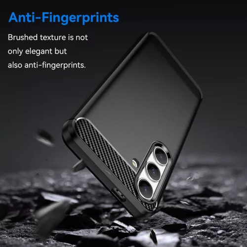 Techsuit - Carbon szilikon tok - Samsung Galaxy S24 - Fekete