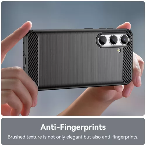 Techsuit - Carbon szilikon tok - Samsung Galaxy S24 - Fekete