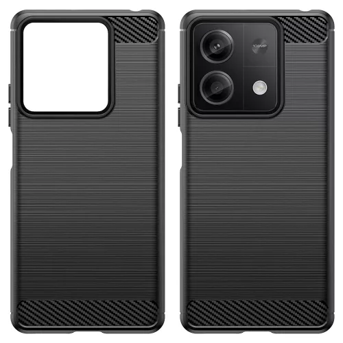 Techsuit - Carbon szilikon tok - Xiaomi Redmi Note 13 5G - Fekete