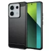 Techsuit - Carbon szilikon tok - Xiaomi Redmi Note 13 Pro 5G / Poco X6 - Fekete
