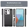 Techsuit - Carbon szilikon tok - Xiaomi Redmi Note 13 Pro 5G / Poco X6 - Fekete