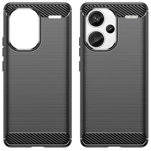 Techsuit - Carbon szilikon tok - Xiaomi Redmi Note 13 Pro+ 5G - Fekete