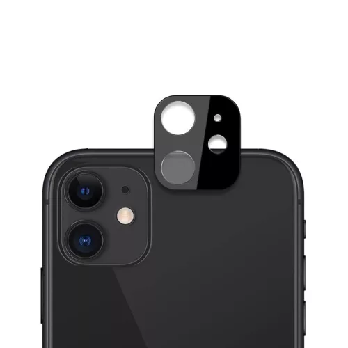 Techsuit - Full Camera - Kameravédő üvegfólia - iPhone 12 - Fekete