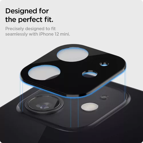 Techsuit - Full Camera - Kameravédő üvegfólia - iPhone 12 - Fekete