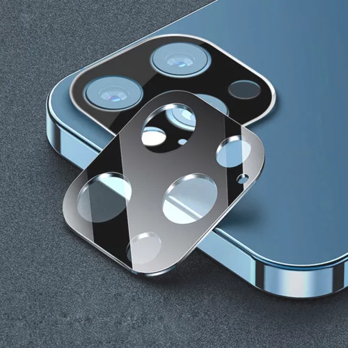 Techsuit - Full Camera - Kameravédő üvegfólia - iPhone 11 Pro / iPhone 11 Pro Max - Fekete