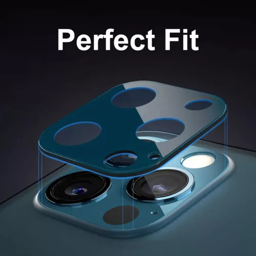 Techsuit - Full Camera - Kameravédő üvegfólia - iPhone 11 Pro / iPhone 11 Pro Max - Fekete