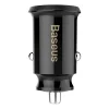 Baseus - Car Charger Grain (CCALL-ML01) - Dual USB, LED Backlight, 5V, 3.1A - Black