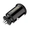 Baseus - Car Charger Grain (CCALL-ML01) - Dual USB, LED Backlight, 5V, 3.1A - Black
