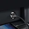 Baseus - Car Charger Grain (CCALL-ML01) - Dual USB, LED Backlight, 5V, 3.1A - Black