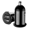 Baseus - Car Charger (CCALLP-01) - 2x USB, Mini Appearance, 4.8A - Black