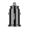 Baseus - Car Charger Circular (CCALL-YS01) - USB, Type-C, Fast Charging, 30W, 5A - Black