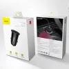 Baseus - Car Charger Circular (CCALL-YS01) - USB, Type-C, Fast Charging, 30W, 5A - Black