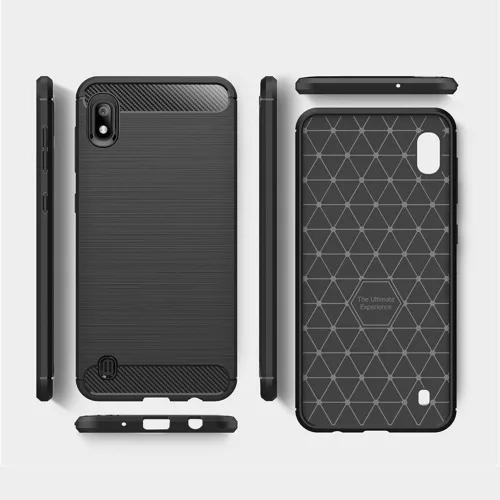 Techsuit - Carbon szilikon tok - Samsung Galaxy A10 / M10 - Fekete