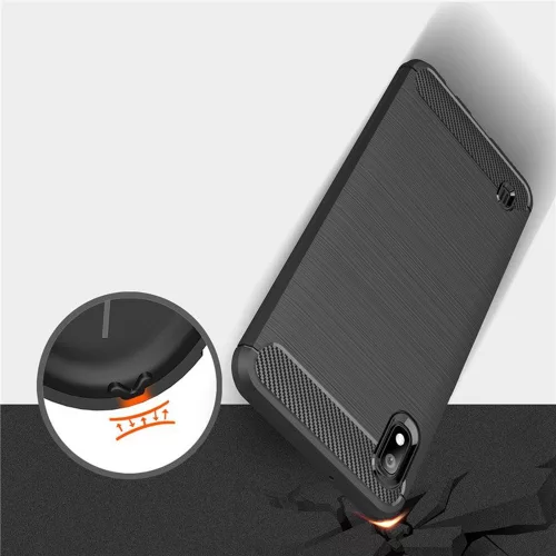Techsuit - Carbon szilikon tok - Samsung Galaxy A10 / M10 - Fekete