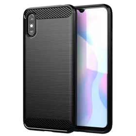   Techsuit - Carbon szilikon tok - Xiaomi Redmi 9A / Redmi 9AT - Fekete