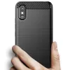 Techsuit - Carbon szilikon tok - Xiaomi Redmi 9A / Redmi 9AT - Fekete