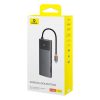 Baseus - Hub Metal Gleam Series II (B00061800123-00) - USB-C to 2 x HDMI, 3xUSB, 2xUSB-C, RJ45, SD,TF - Black