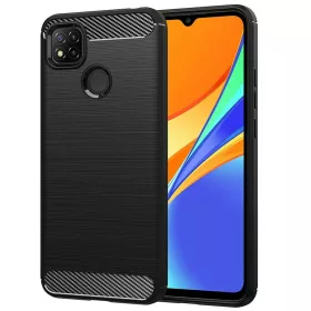   Techsuit - Carbon szilikon tok - Xiaomi Redmi 9C / Redmi 9C NFC - Fekete