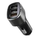 Yesido - Car Charger (Y46) - 3x USB, 2.4A, Q.C3.0, Fast Charging, 42W - Black