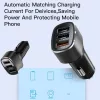 Yesido - Car Charger (Y46) - 3x USB, 2.4A, Q.C3.0, Fast Charging, 42W - Black