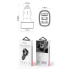 Yesido - Car Charger (Y46) - 3x USB, 2.4A, Q.C3.0, Fast Charging, 42W - Black