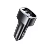 Yesido - Car Charger (Y47) - Dual USB, Type-C, Fast Charging, 49W, Aluminum Alloy - Black