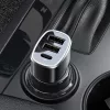 Yesido - Car Charger (Y47) - Dual USB, Type-C, Fast Charging, 49W, Aluminum Alloy - Black