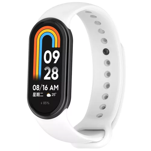 Techsuit - Watchband (W014) - Xiaomi Mi Band 8 / 8 NFC / 9 / 9 NFC / 10 - White