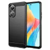 Techsuit - Carbon szilikon tok - Oppo A58 4G - Fekete