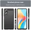 Techsuit - Carbon szilikon tok - Oppo A58 4G - Fekete