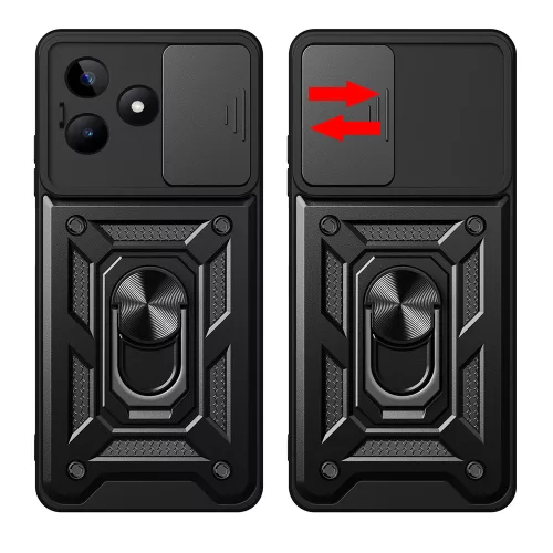 Techsuit - CamShield ütésálló tok - Xiaomi Redmi Note 13 5G - Fekete