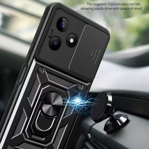 Techsuit - CamShield ütésálló tok - Xiaomi Redmi Note 13 5G - Fekete