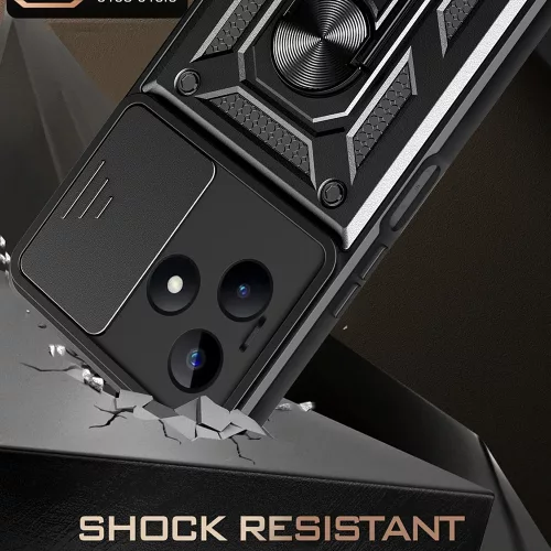 Techsuit - CamShield ütésálló tok - Xiaomi Redmi Note 13 5G - Fekete