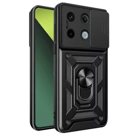   Techsuit - CamShield ütésálló tok - Xiaomi Redmi Note 13 Pro 5G / Poco X6 - Fekete