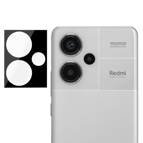 Techsuit - Full Camera - Kameravédő üvegfólia - Xiaomi Redmi Note 13 Pro+ 5G - Fekete