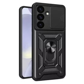   Techsuit - CamShield ütésálló tok - Samsung Galaxy S24 - Fekete