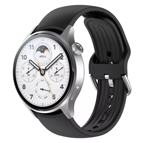 Techsuit - Watchband 22mm (W003) - Huawei Watch GT 2 46mm / GT 3 46mm, Xiaomi Watch S1 Pro / Active - Black