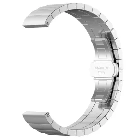   Techsuit - Watchband 20mm (W012) - Samsung Galaxy Watch 4/5/Active 2, Huawei Watch GT 3 (42mm)/GT 3 Pro (43mm) - Silver