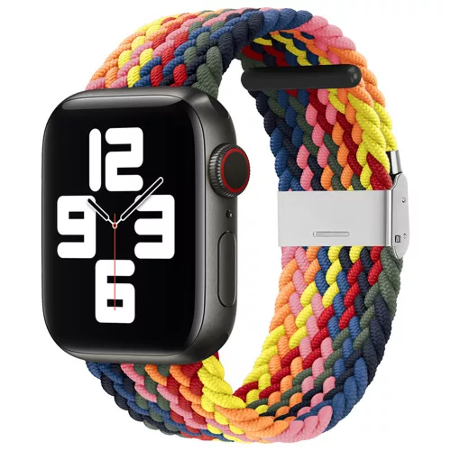 Techsuit - Watchband (W032) - Apple Watch 1/2/3/4/5/6/7/8/9/10/11/SE/SE 2/SE 3/Ultra/2/3 (42/44/45/46/49mm) - Colorful Pink