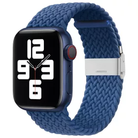   Techsuit - Watchband (W032) - Apple Watch 1/2/3/4/5/6/7/8/9/10/11/SE/SE 2/SE 3/Ultra/2/3 (42/44/45/46/49mm) - Atlantic Blue